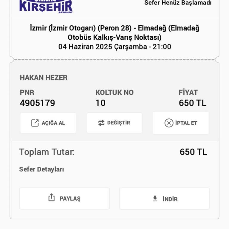 Bilet İptali Ve Müşteri Hizmetlerine Ulaşılamaması Nedeniyle Mağduriyet