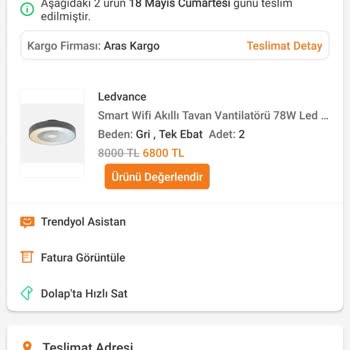 Aldığım İki Akıllı Vantilatör Aynı Anda Arızalandı, Çözüm Bekliyorum