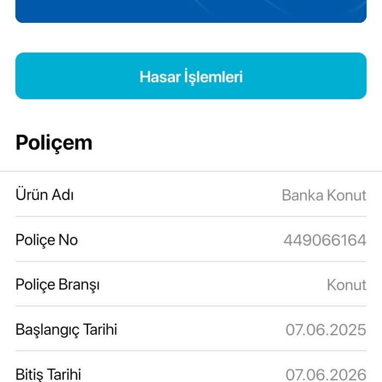 Bilgim Dışında Konut Sigortası Yapıldı
