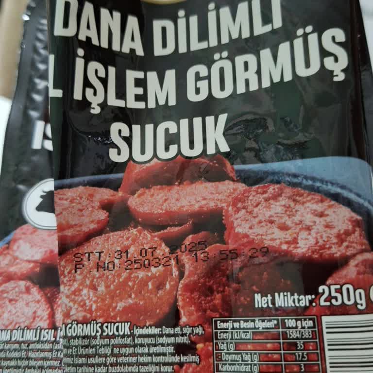 Sucukta Patlama Ve Belirsiz İçerik Sorunu Yaşadım