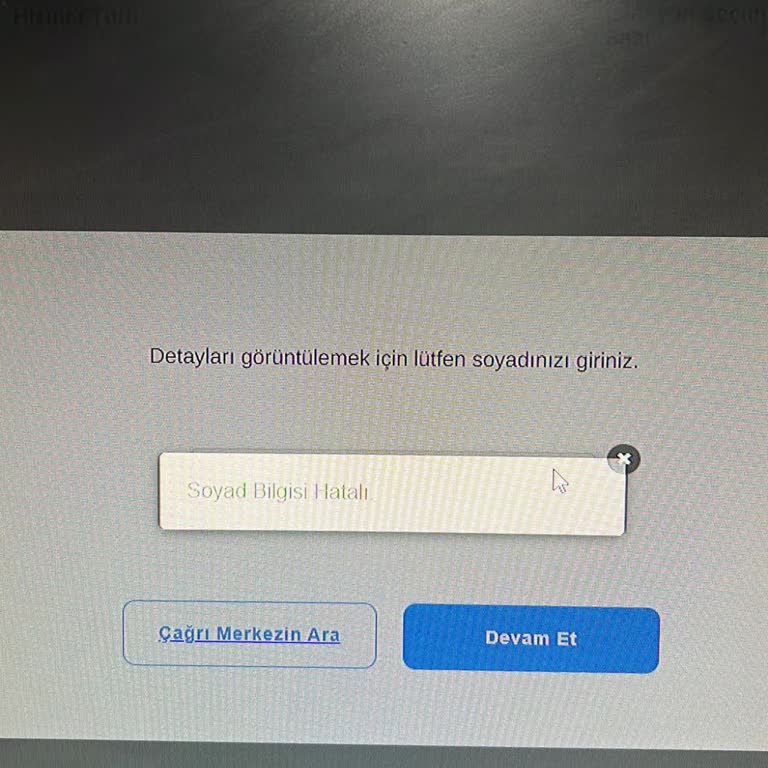 Tüvtürk Online Randevu Sisteminde Bilgi Uyuşmazlığı Hatası Mağduriyeti