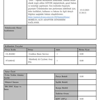 Dyson Süpürgem Aynı Arızayı İki Kez Verdi, Firma Çözüm Sunmuyor