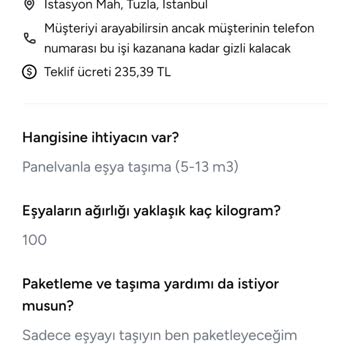 Armut.com Teklif Ücretleri Ve Komisyon Politikası Hakkında Şikayet