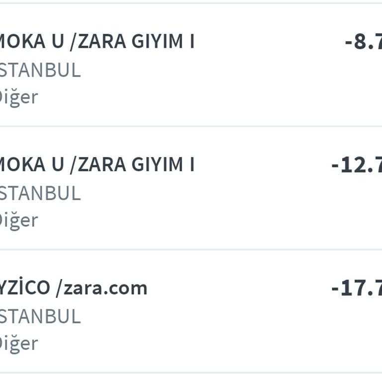 Zara.com'dan Bilgim Dışında Yüksek Tutar Çekildi!