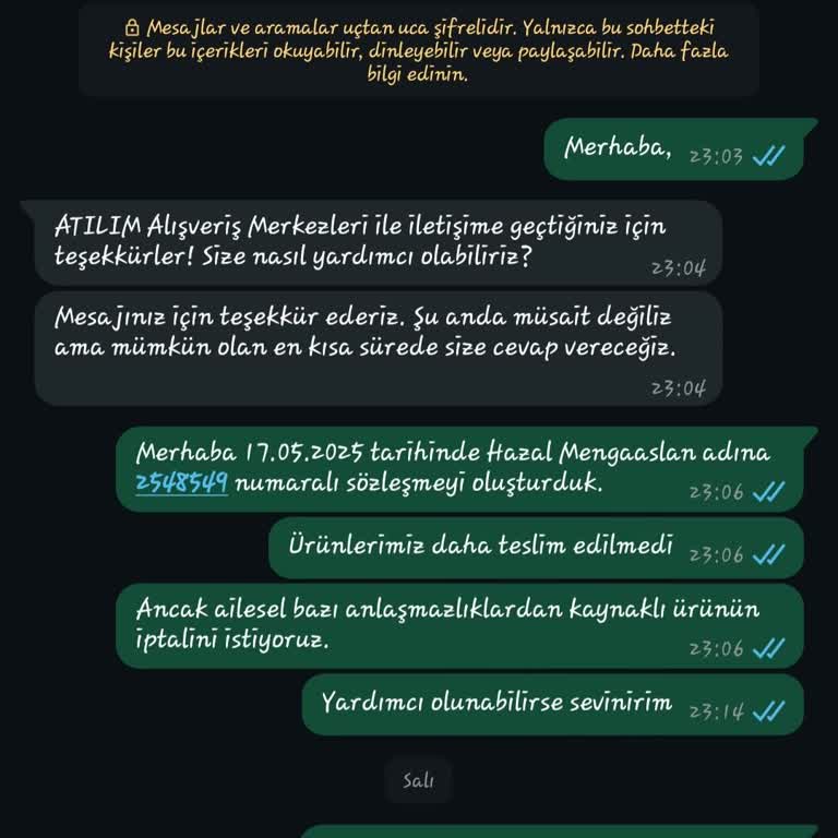 Televizyon Siparişi İptalinde Mağaza Müdürünün Olumsuz Ve Kaba Tutumu