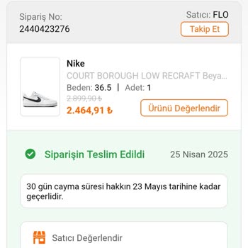 FLOdan Aldığım Nike Ayakkabı Kısa Sürede Dikişlerinden Söküldü Mağduriyetim Giderilmiyor
