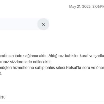 Betsat Kazanç Sonrası Hesabım Kilitlendi, Ödememi Alamadım