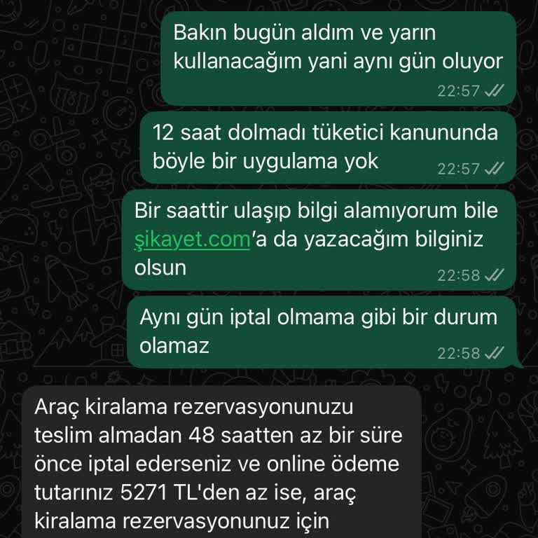 Cartrawler İptal Ve İade Sürecinde Müşteri Mağduriyeti