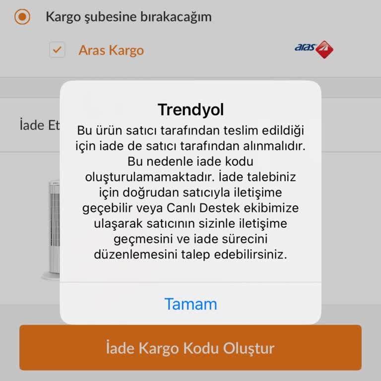 İade Sürecinde Yaşanan Destek Eksikliği