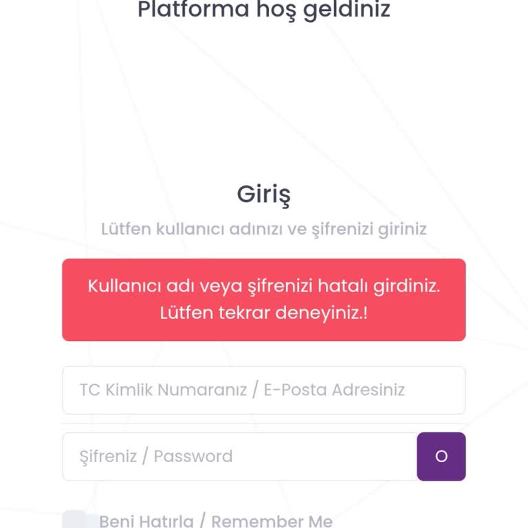 Sınav Başvurusu Sonrası Akademi Giriş Sorunu Ve Şifre Hatası