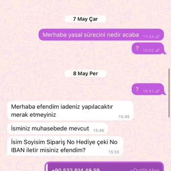 Outfitman İadede İki Aydır Bekletiliyorum