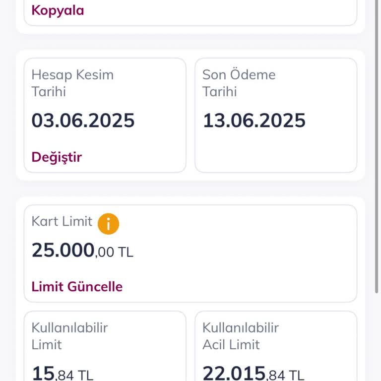 Kredi Kartı Acil Limiti Her Harcamada Kullanılabilmeli