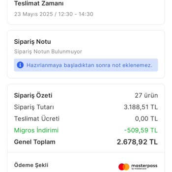 Migros Teslim Edilmeyen Sipariş Ve İade Belirsizliği Mağduriyetimi Artırıyor