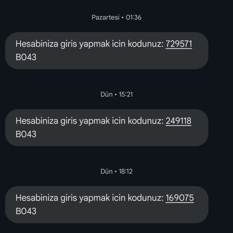 Alakasız Doğrulama Kodlarıyla Rahatsız Ediliyorum