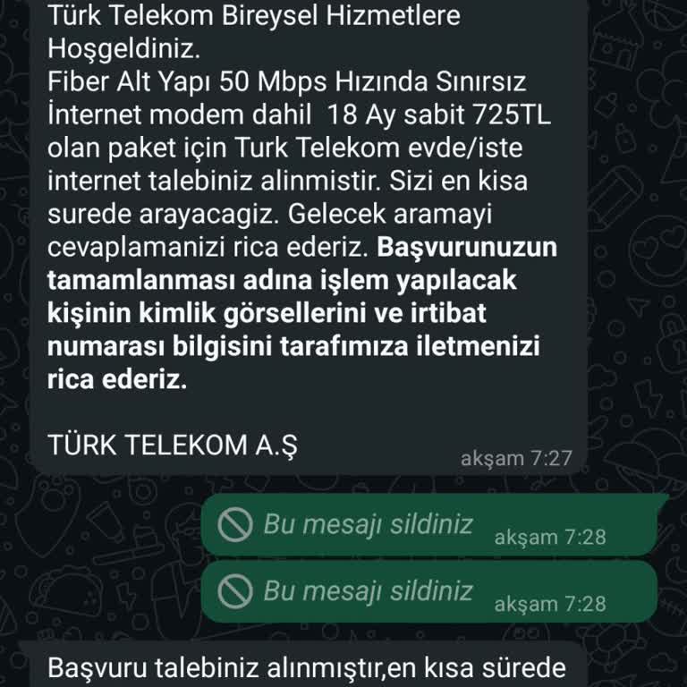 Türk Telekom Adıyla Kimlik Bilgilerim İstendi Endişeliyim
