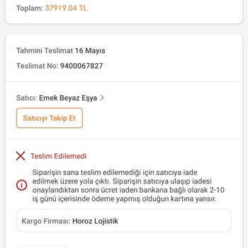 İade Sürecinde Yaşanan Gecikme Ve Teslimat Sorunu