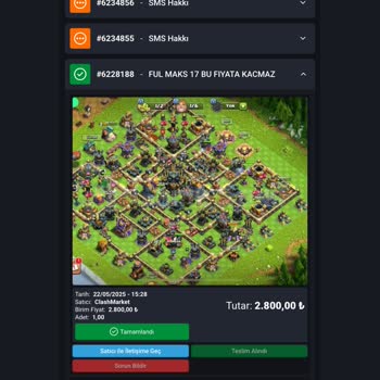 Satın Aldığım Clash Of Clans Hesabı Satıcı Tarafından Geri Alındı, Mağduriyetimin Giderilmesini İstiyorum