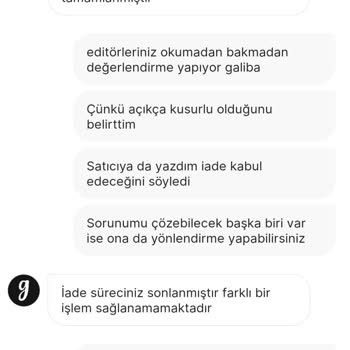 Gardrops'ta Alıcı Haklarının Korunmaması Ve İade Sürecinde Mağduriyet