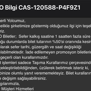İDO Uygulamasında Bilet Değişikliği Sırasında Mağduriyet Yaşadım