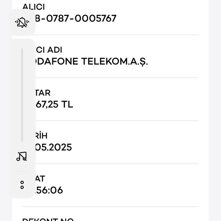 Vodafone Hesabımdan Açıklamasız Yüksek Tutar Kesildi