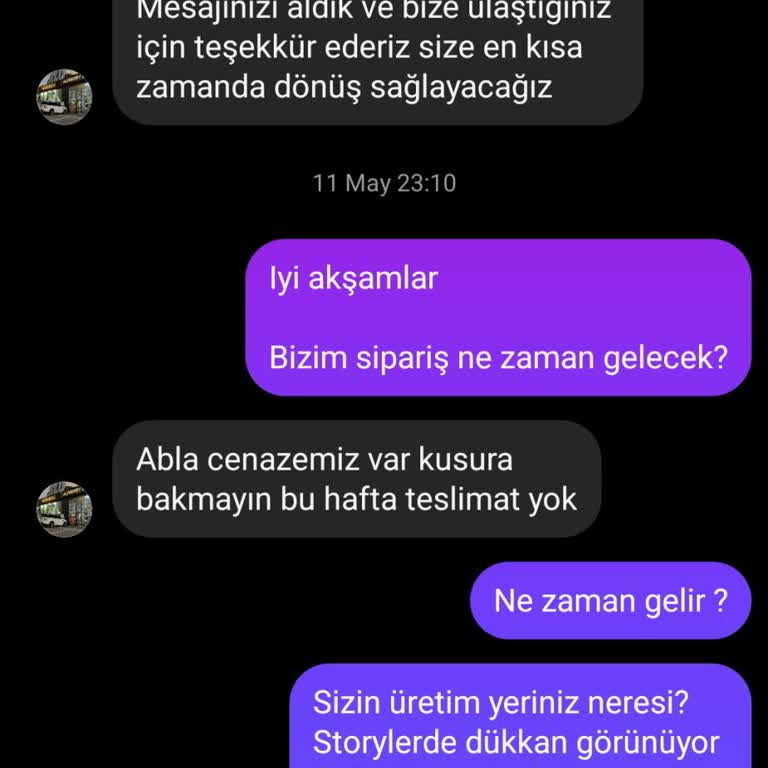 Ürün Teslimatı Yapılmayan Firma Hakkında Şikayetim