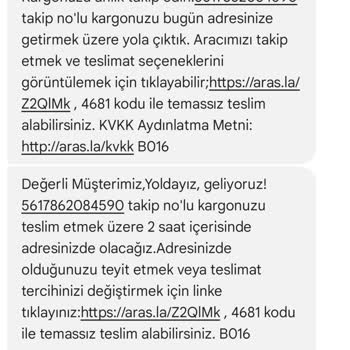 Aras Kargo Teslimat Sorunları Ve Habersiz İade Mağduriyeti