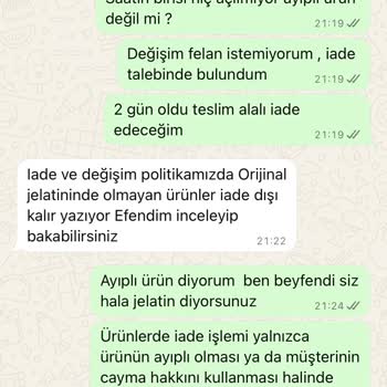 Ayıplı Ürün Ve İade Sürecinde Satıcıyla İletişim Sorunu