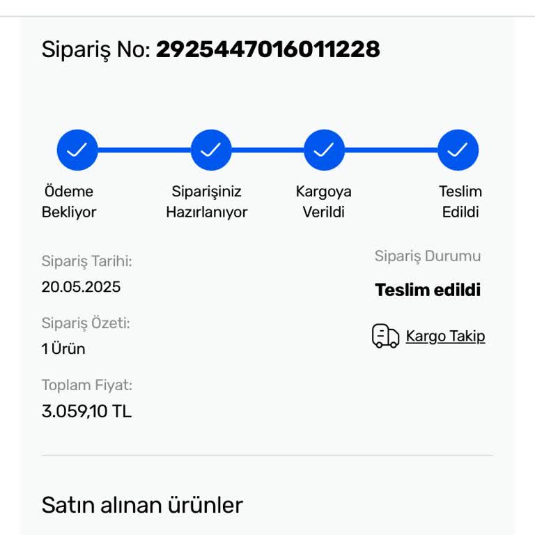 İade İşlemi İçin Kod Veya Seçenek Sunulmuyor