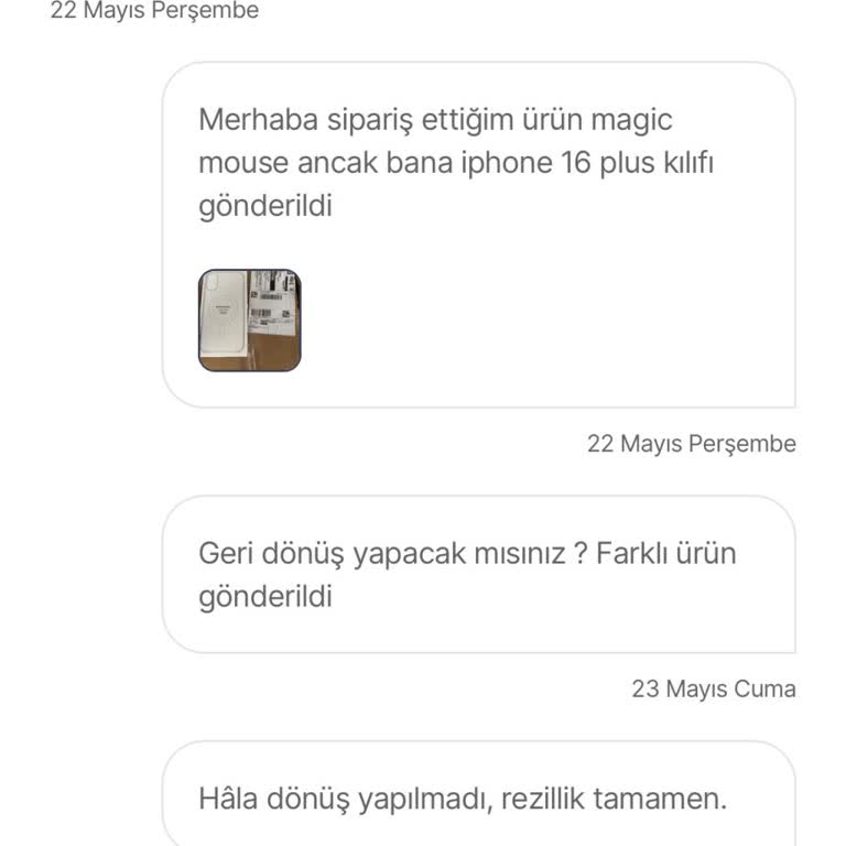 Yanlış Ürün Ve İlgisiz Müşteri Hizmetleri Hayal Kırıklığı Yarattı