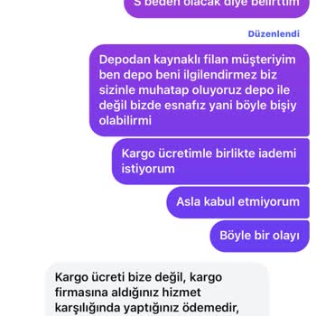 Yanlış Beden Ve Kalitesiz Ürünle Sorunlu Değişim Süreci