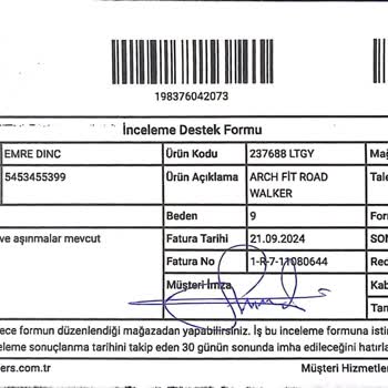 Ayakkabıda Yırtılma Ve Hatalı Kullanım İddiasıyla Değişim Reddi