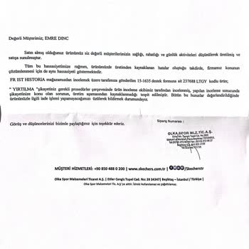 Ayakkabıda Yırtılma Ve Hatalı Kullanım İddiasıyla Değişim Reddi