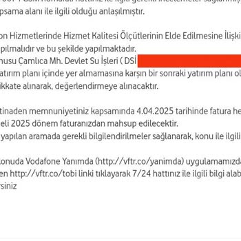 Vodafone Kapsama Sorunu Ve Yetersiz Müşteri Desteği
