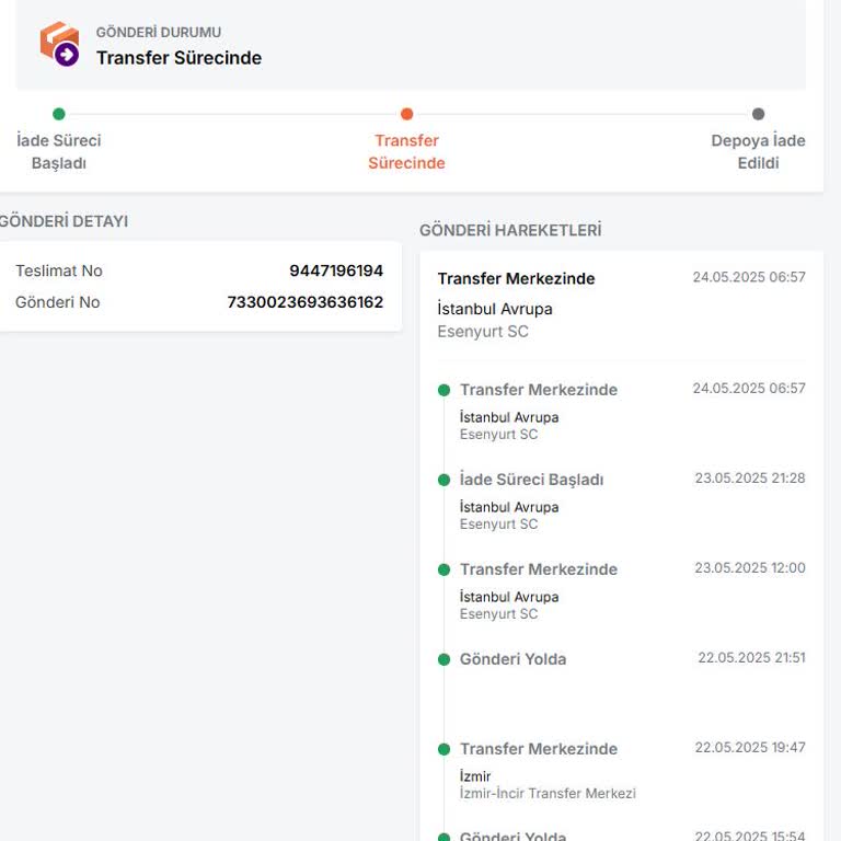 Teslim Edilmeden İade Edilen Monitör İçin Çözüm Bekliyorum