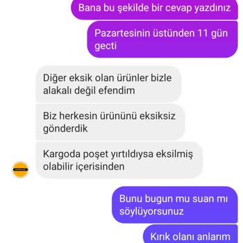 Anneler Günü Siparişi Eksik Ve Kırık Teslim Edildi Mağduriyet Giderilmedi