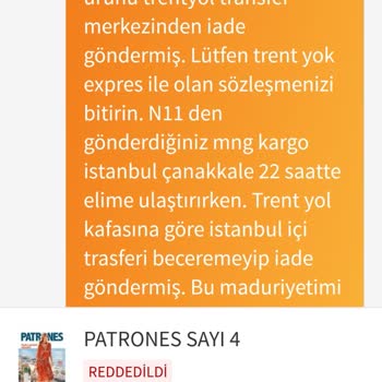 Trend Ekspres Yüzünden Acil Ürünlerim Teslim Edilmiyor, Müşterime Karşı Mağdurum