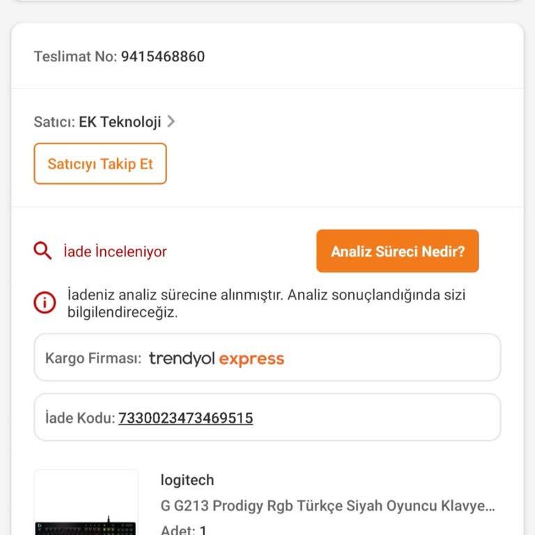 Arızalı Ürün İadesi Haftalardır Sonuçlanmadı, Mağduriyetim Giderilsin