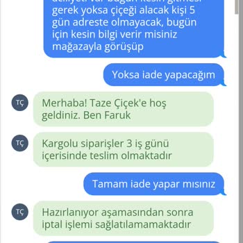Çiçek Siparişimde Teslimat Gecikmesi Ve Müşteri Hizmetleri Sorunu