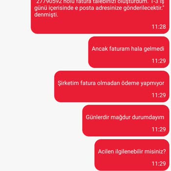 Faturam 10 Gündür Gelmedi Destek Süreci İlgisiz Ve Yanıltıcıydı