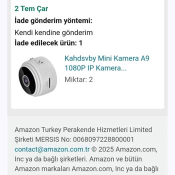 Amazon'dan Aldığım Kameralar Bozuk Çıktı, İade Yapamıyorum