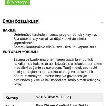 Levidor Ürün Kumaş Bilgisi Yanıltıcı Çıktı