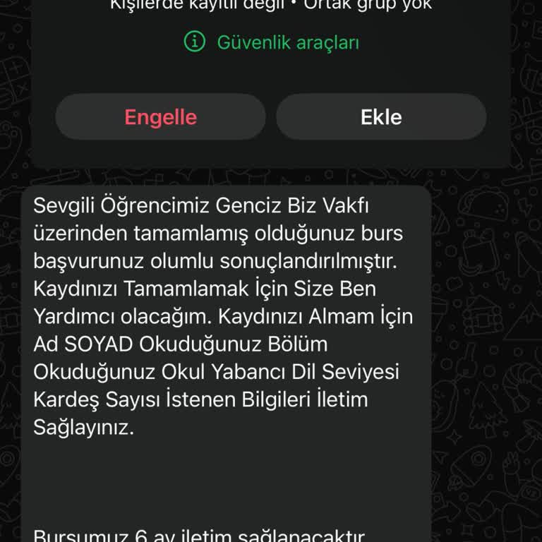 Kişisel Verilerimin İzinsiz Kullanımından Endişeliyim: Gsb Genciz Biz Vakfı Burs Başvurusu Hakkında