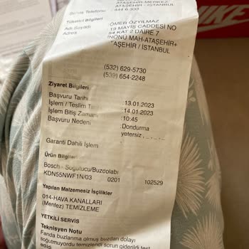 Her Yıl Tekrarlayan Buzdolabı Arızası Ve Servis Ücreti Mağduriyeti