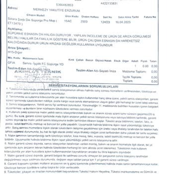 Arızalı Süpürge İçin İade Talebim Çelişkili Servis Raporlarıyla Reddedildi