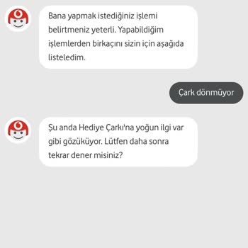 Vodafone Çark Uygulamasında Sürekli Hata Alıyorum Ve Destek Alamıyorum