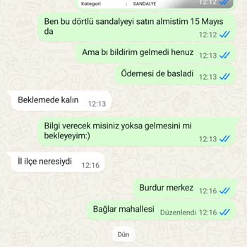 Sipariş Sonrası Bilgilendirme Ve İletişim Eksikliği Mağduriyeti