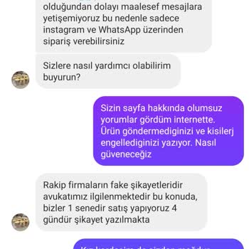 Sipariş Sonrası Engellenmekten Dolayı Mağduriyet