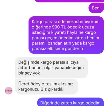 İade Edilmeyen Para Ve Ek Kargo Ücreti Mağduriyeti