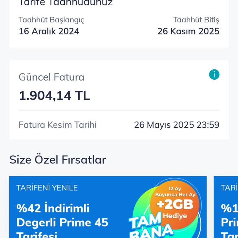 Ücretlendirme Bilgisi Verilmeden Fatura Şoku Yaşadım