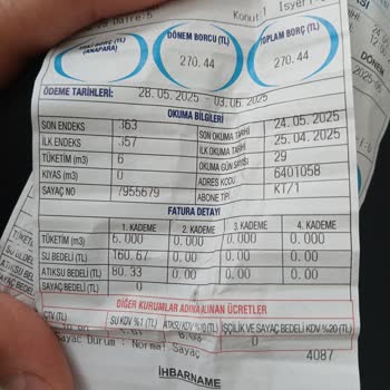 Su Faturasında Anormal Yükseklik Ve Haksızlık